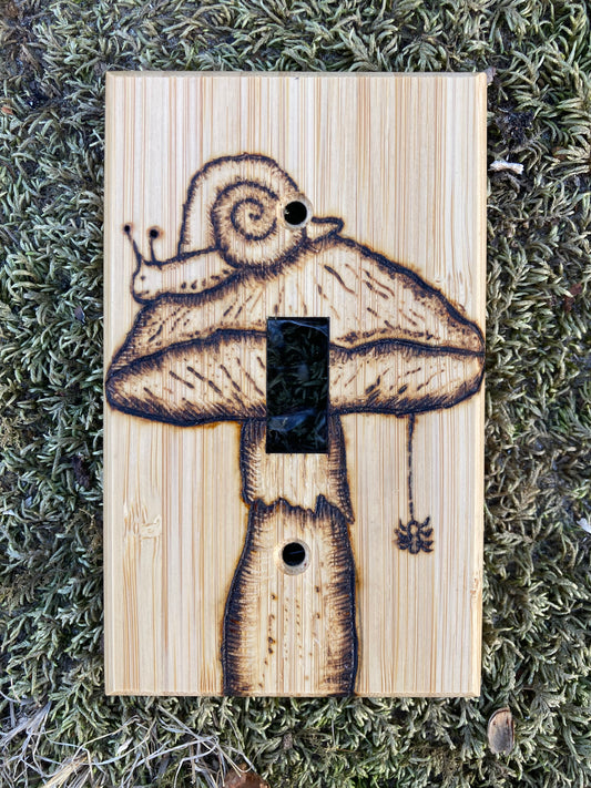 Bamboo Light Switch Cover