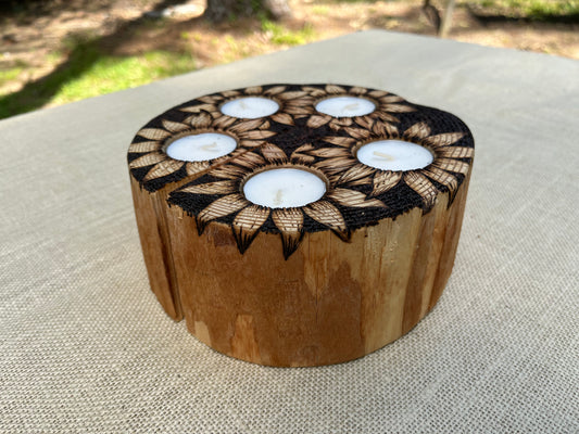 "Sunflower Bunch" Tea Light Candle Holder