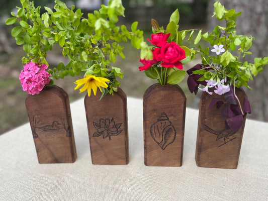 Cedar Flower Vases-Rounded Edge